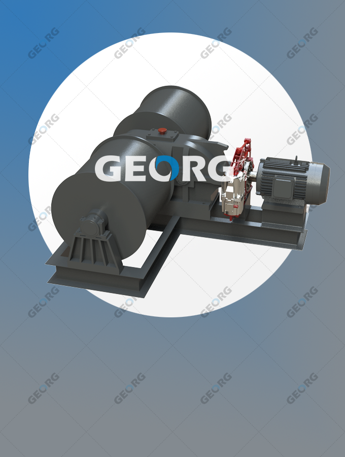 雙吊點(diǎn)卷?yè)P(yáng)機(jī)，雙卷筒卷?yè)P(yáng)機(jī)C-垂直軸型